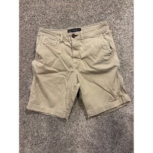 American Eagle Shorts Mens 30 Khaki Classic Active Flex Chino Flat Front Stretch